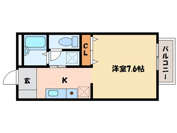 フォブールＭの物件間取画像